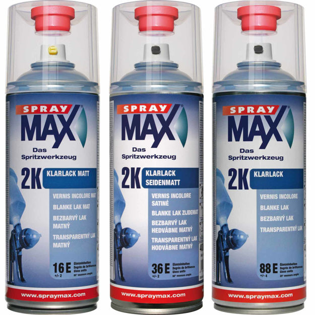 Bild von Spray Max 2K Klarlack in Matt, Seidenmatt oder Glanz 400ml