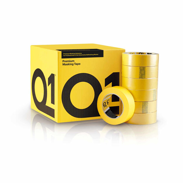 Bild von Q1 Premium Masking Tape Gelb 30mm x 50m 32 Rollen