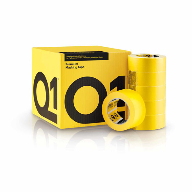 Bild von Q1 Premium Masking Tape Gelb 48mm x 50m 20 Rollen