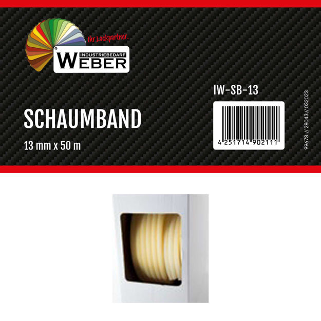 Bild von Schaumband 13mm x 50m