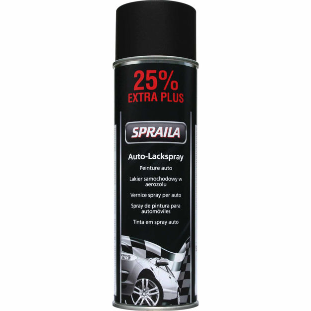 Bild von Spraila Schwarz Matt 500ml Dose