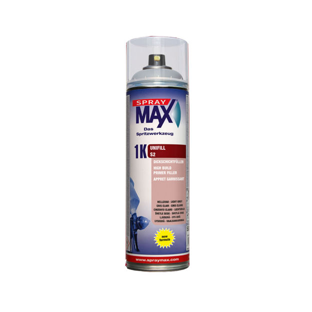 Bild von Spray Max 1K Unifill Dickschichtfüller S2 Hellgrau 500 ml